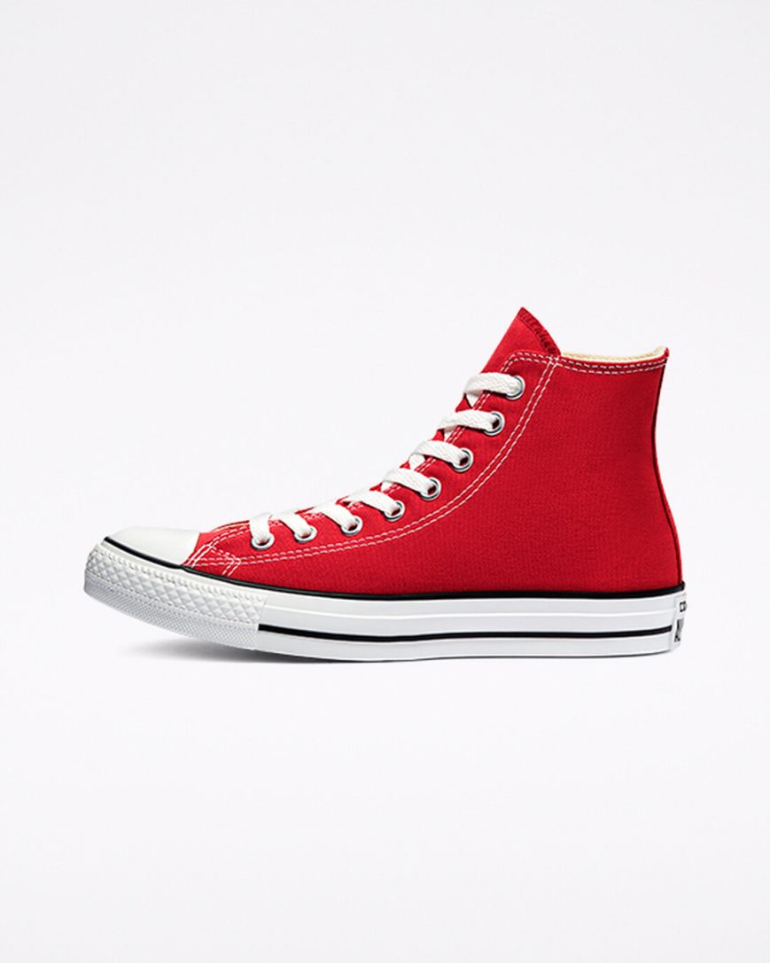 Tenis Converse Chuck Taylor All Star Classicos Cano Alto Feminino Vermelhas | PT F0597T4